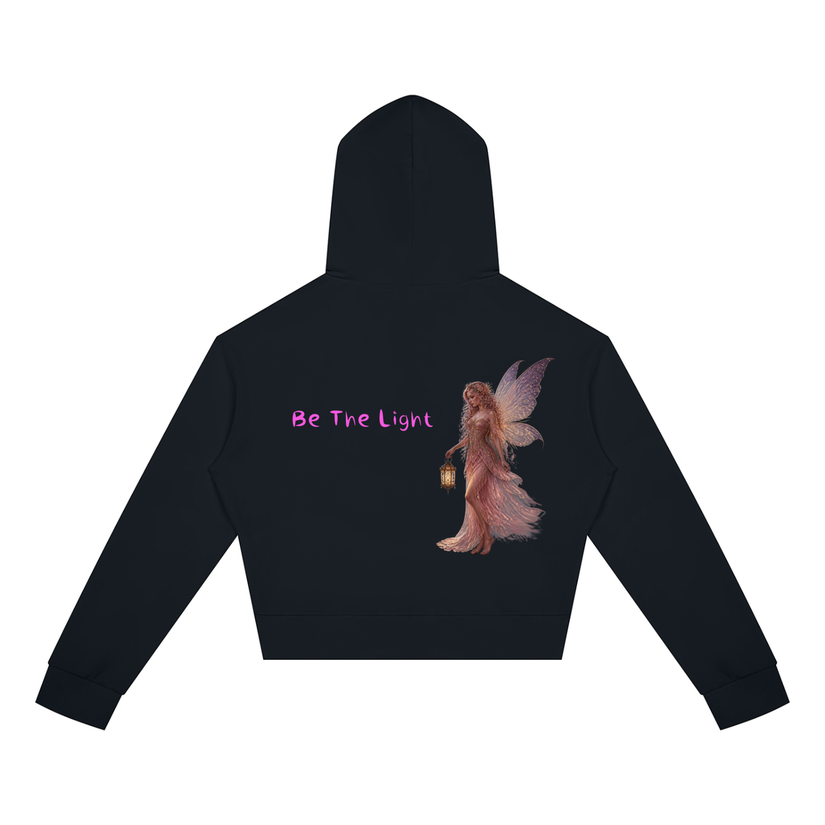 Light Fairy Women's Crop Full Zip Hoodie - KR Woke Wear