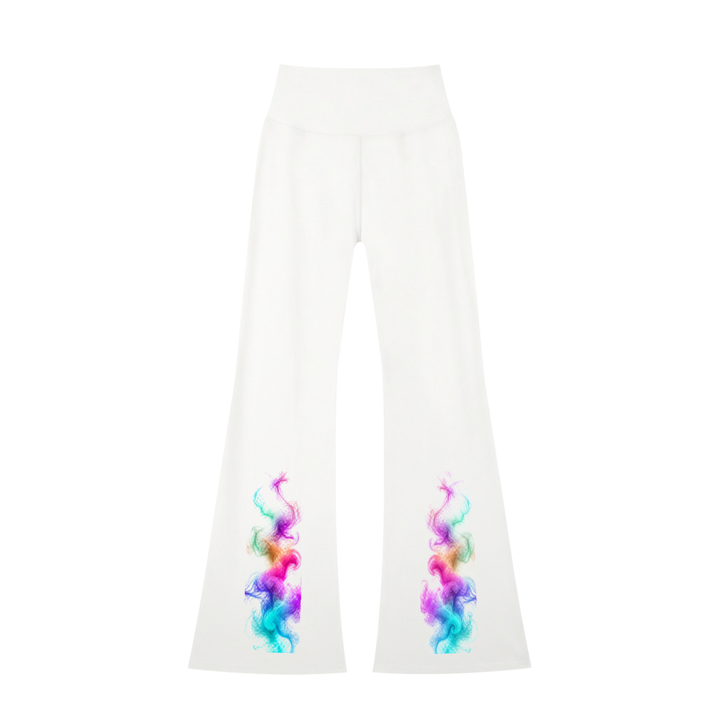 Women's High-Waisted Flare Leggings - KR Woke Wear