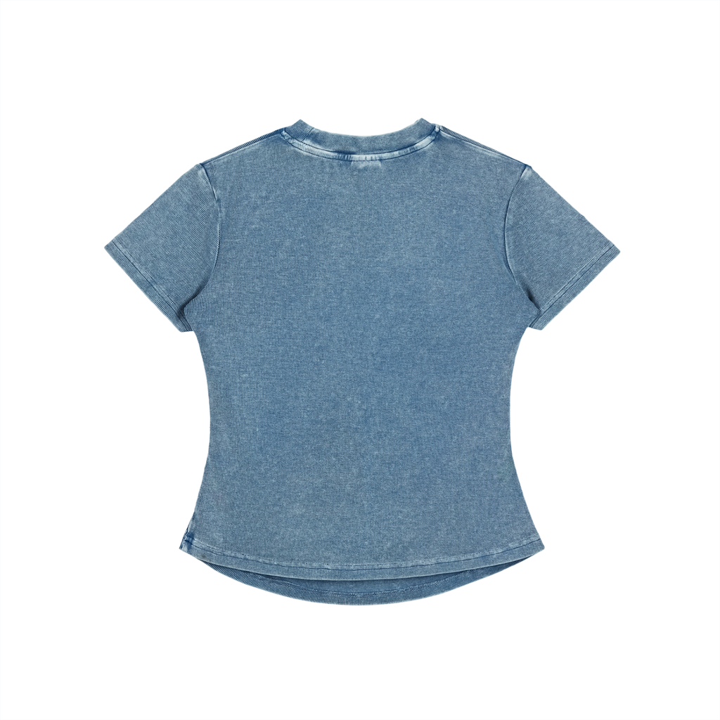 Lotus Vintage Washed Bodycon Cotton T-Shirt - KR Woke Wear