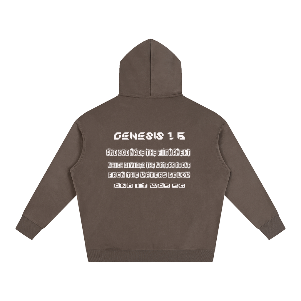 Flat Earth Oversize Fleeced Hoodie - KR Woke Wear