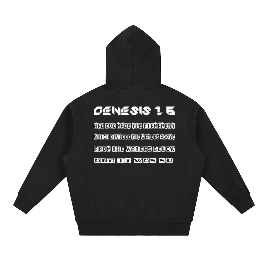 Flat Earth Essential Oversized Boxy Fit Fleece Hoodie - KR Woke Wear