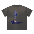 Astral Project Hand-Frayed Sunfade Paint Splatter T-Shirt - KR Woke Wear