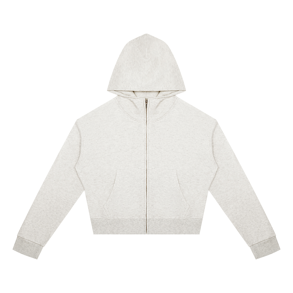 Light Fairy Women's Crop Full Zip Hoodie - KR Woke Wear