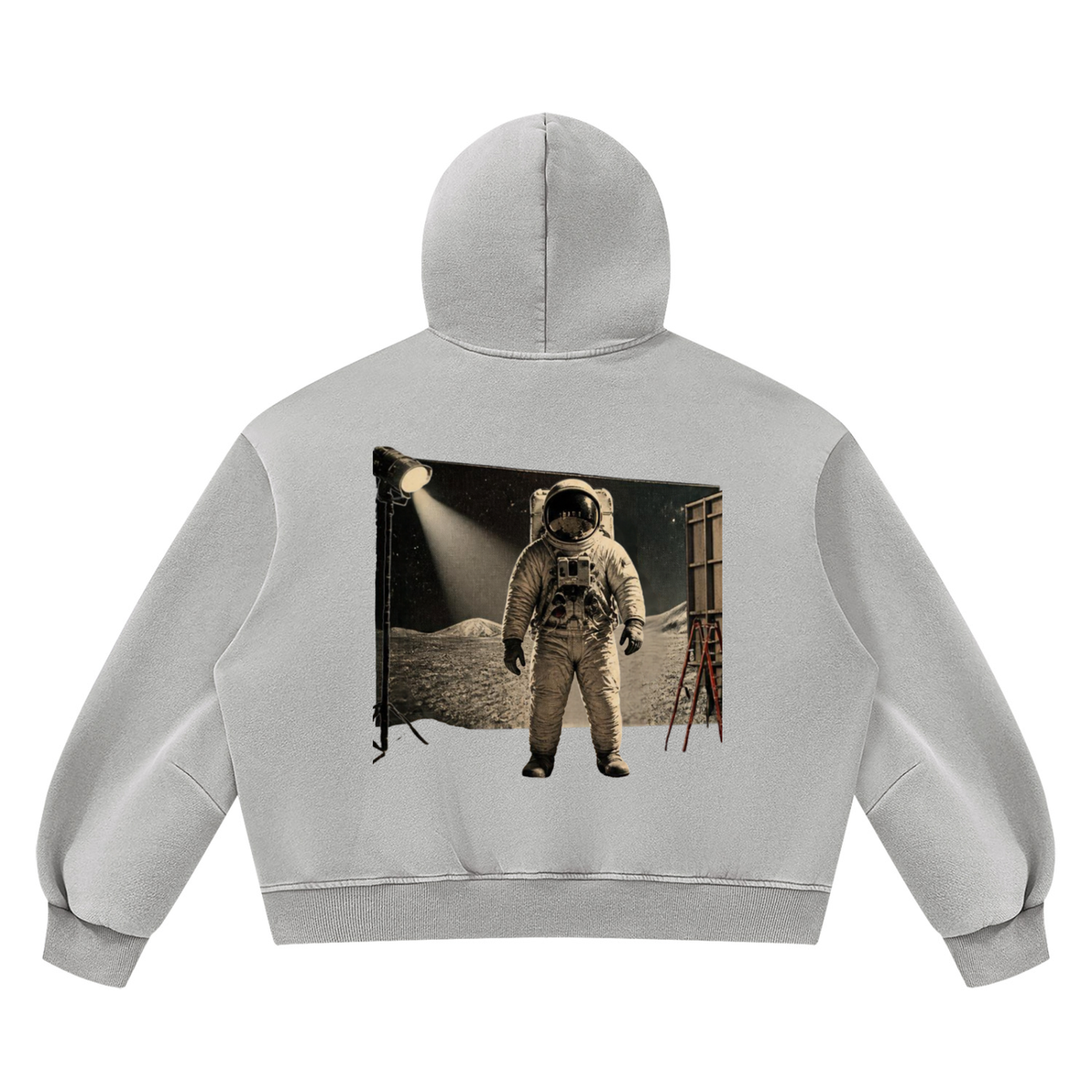 Woke AF Unisex Vintage Wash Boxy Fleece Hoodie - KR Woke Wear